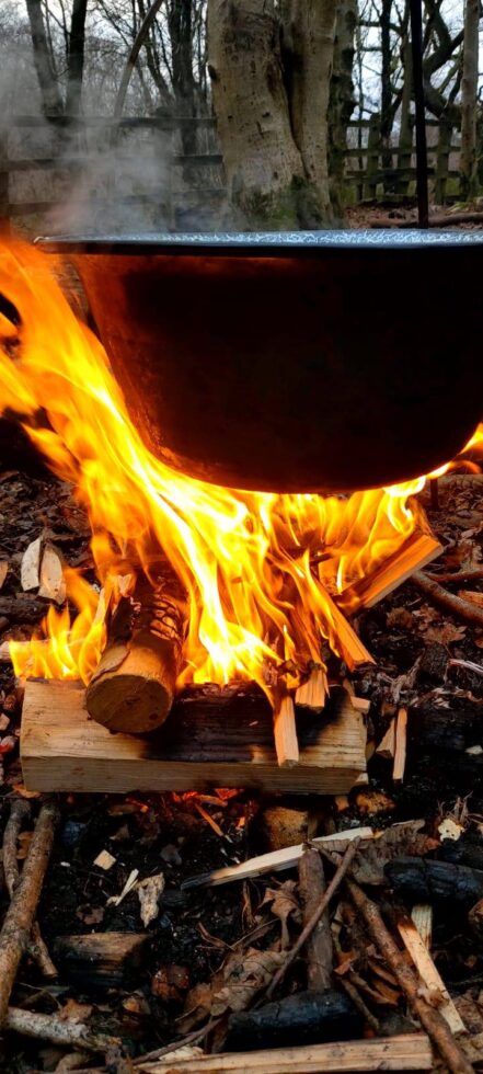 An Outdoor Campfire